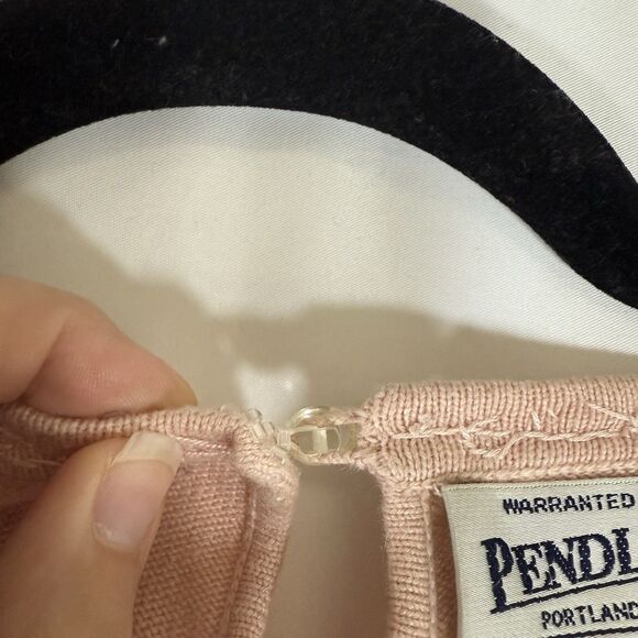 Pendleton Vest Jacket Set Women's 3X Pink Silk Cashmere Blend Round Neck Button - Picture 11 of 16